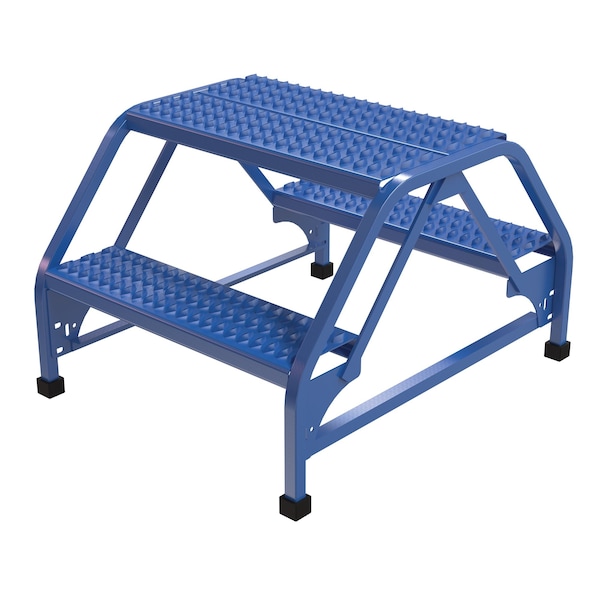 Vestil 1.67 ft Grip Strut Steel Stepladder LAD-DD-26-2-G - main